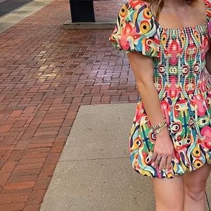 Queen of Sparkles Rainbow Bubble Dress. Worn once!